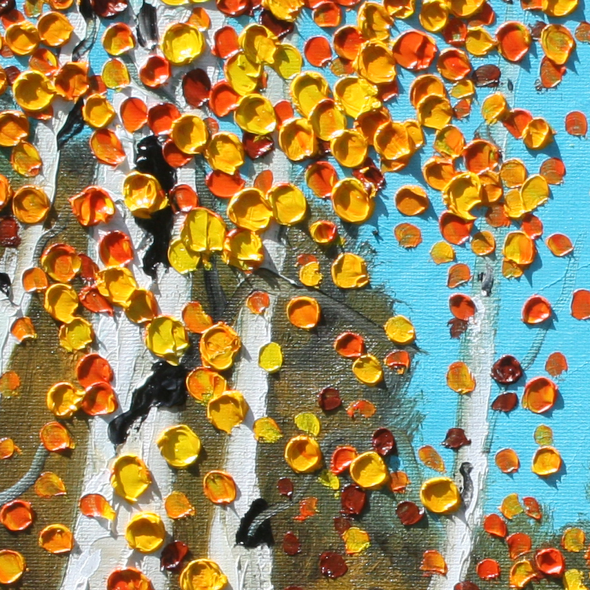 Painting titled 'Following the path' by Monica Fallini