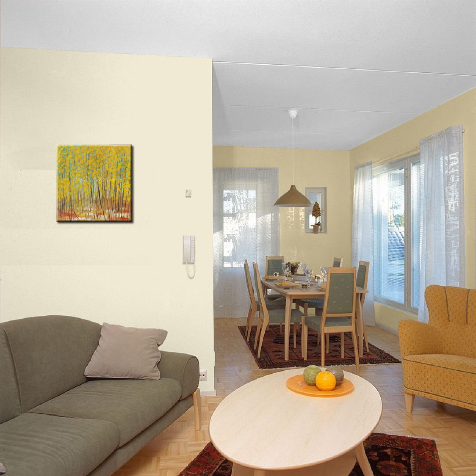 Painting titled 'A distant landscape' by Monica Fallini