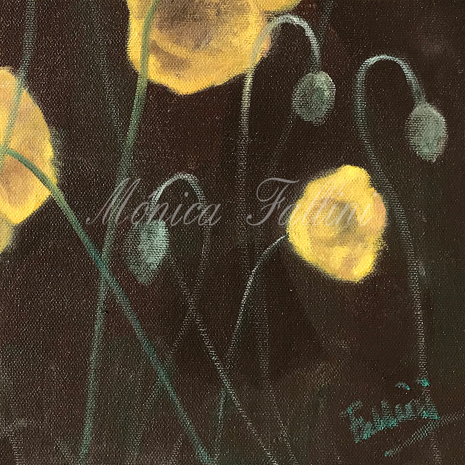 Painting titled 'Poppies' dream' by Monica Fallini