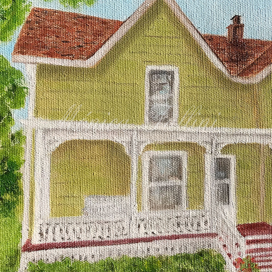 Painting titled 'Portrait of a house' by Monica Fallini