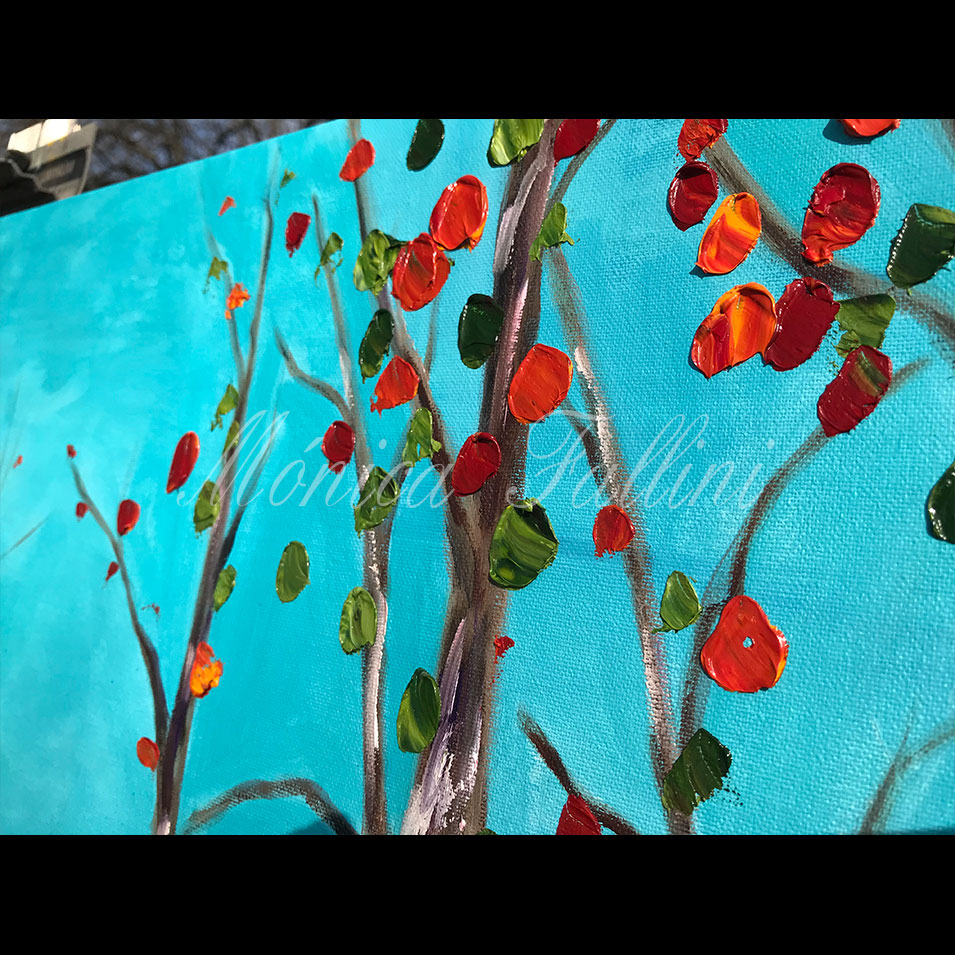 Painting titled 'A day in the country' by Monica Fallini
