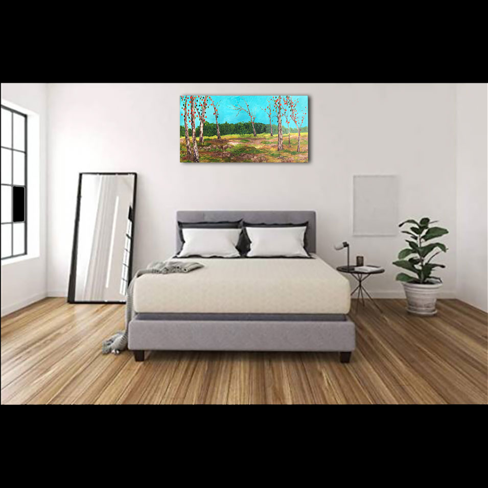 Painting titled 'A day in the country' by Monica Fallini