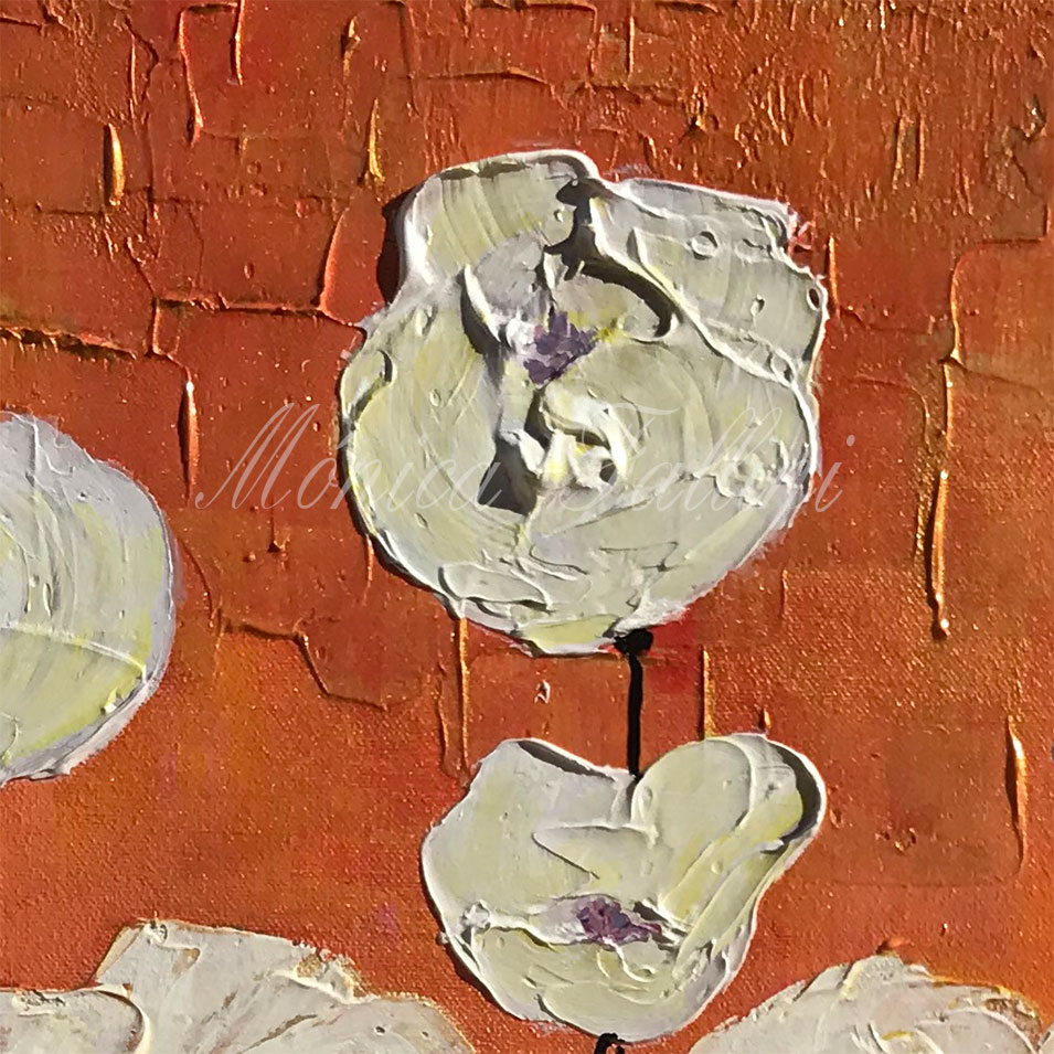 Painting titled 'Eight Pearls ' by Monica Fallini