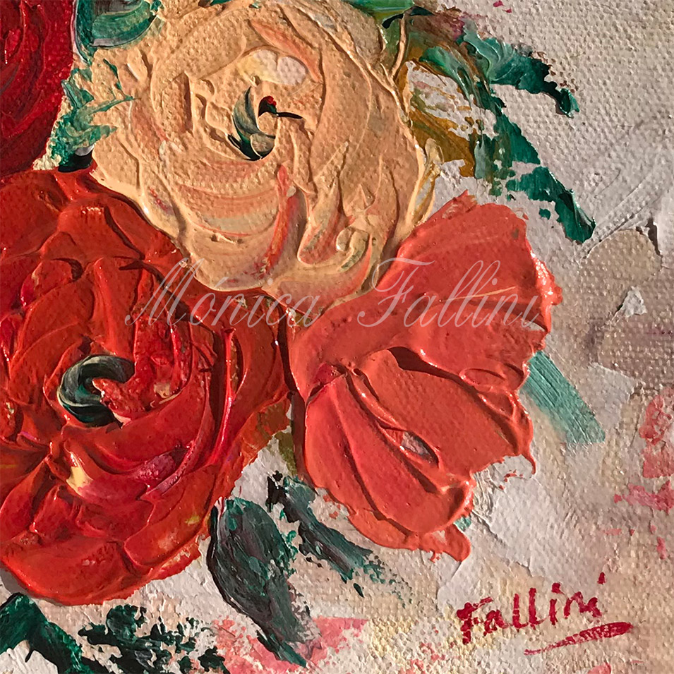 Painting titled 'Splash of colors' by Monica Fallini