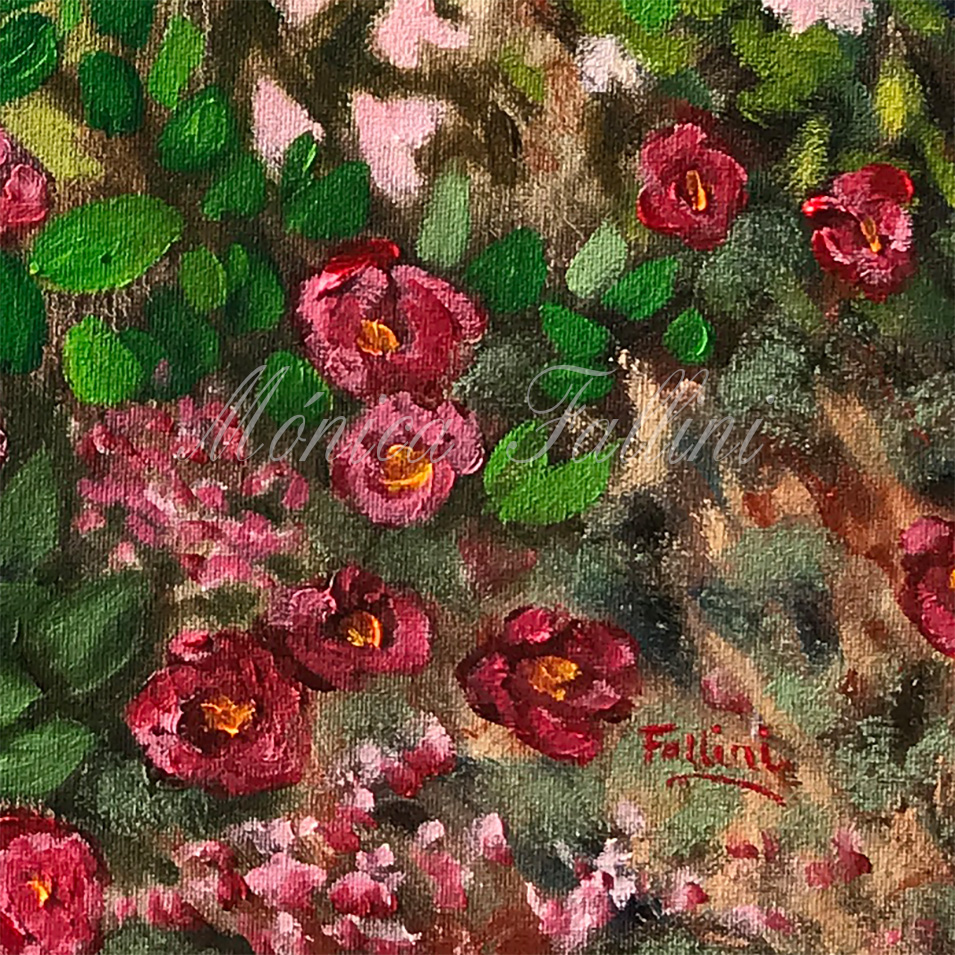 Painting titled 'Wild native garden' by Monica Fallini