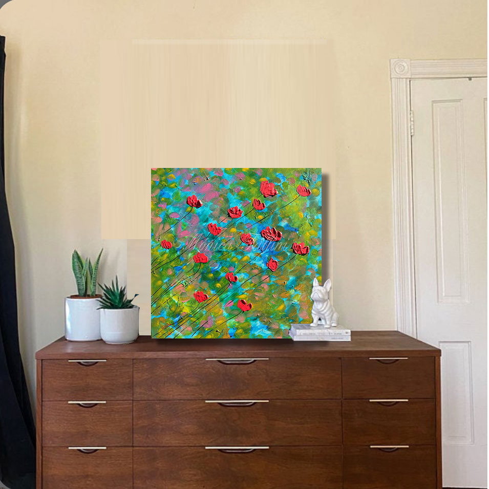 Painting titled 'Strong winds' by Monica Fallini