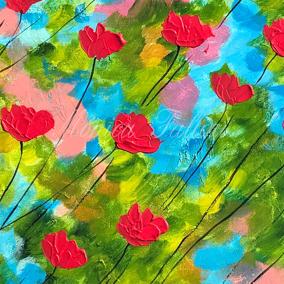 Painting titled 'Strong winds #2' by Monica Fallini