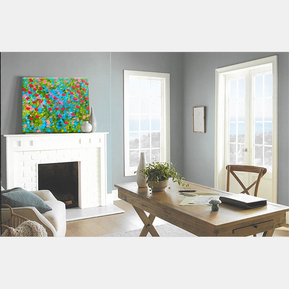 Painting titled 'Strong winds #2' by Monica Fallini