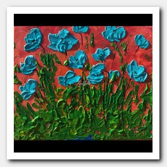 Poppies in a group
