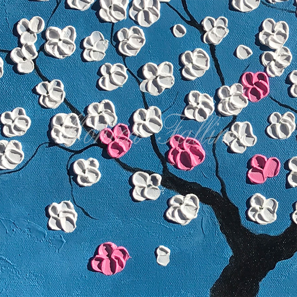Painting titled 'Cherry blossoms.' by Monica Fallini
