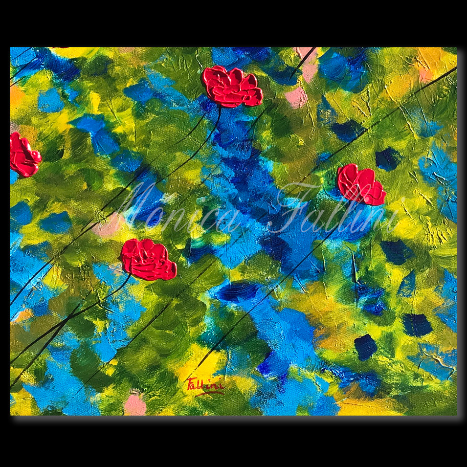 Painting titled 'Strong winds #4' by Monica Fallini
