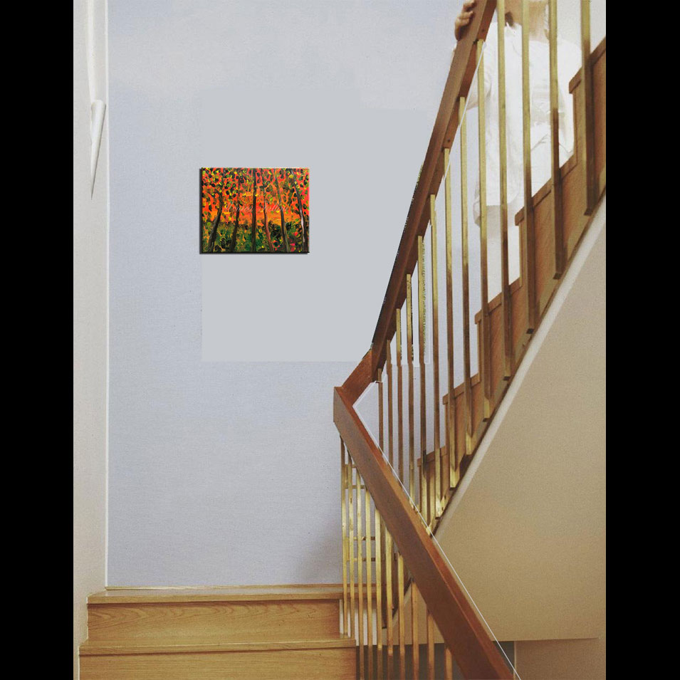 Painting titled 'At sunset' by Monica Fallini