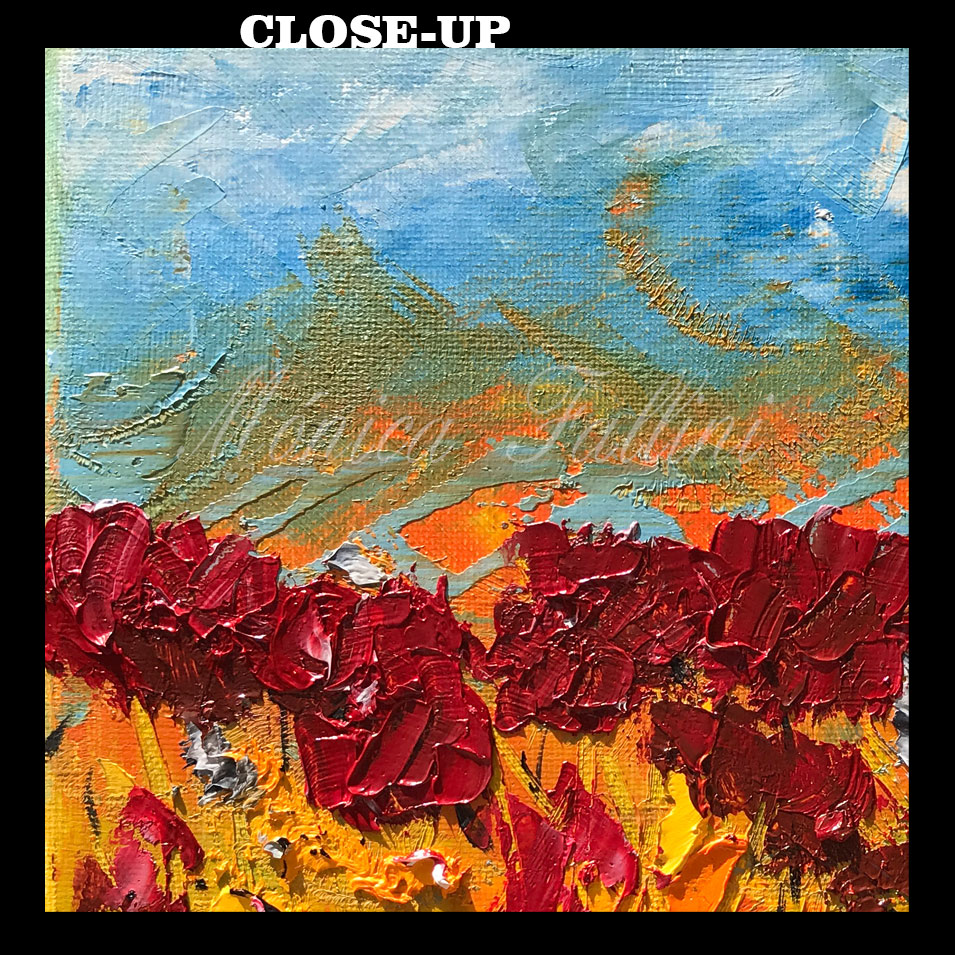 Painting titled 'Summer Poppies' by Monica Fallini
