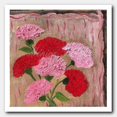 Carnations by the window