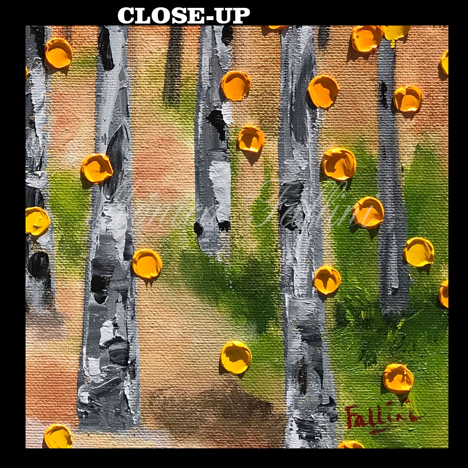 Painting titled 'Aspen Melody #4' by Monica Fallini