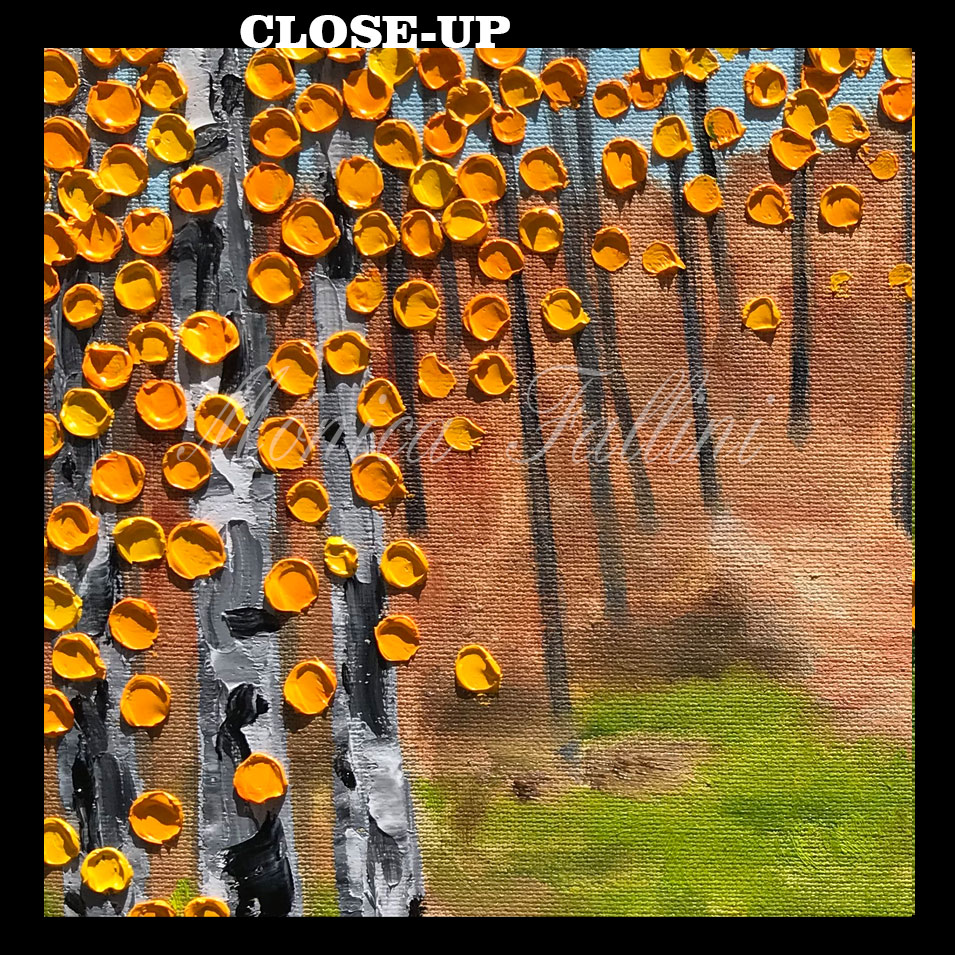 Painting titled 'Aspen Melody #4' by Monica Fallini