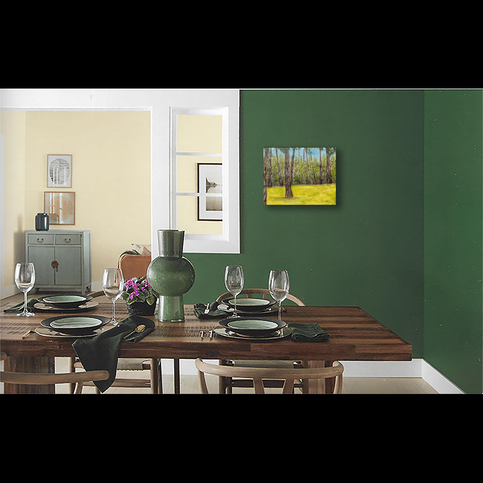 Painting titled 'Trees in north Texas' by Monica Fallini