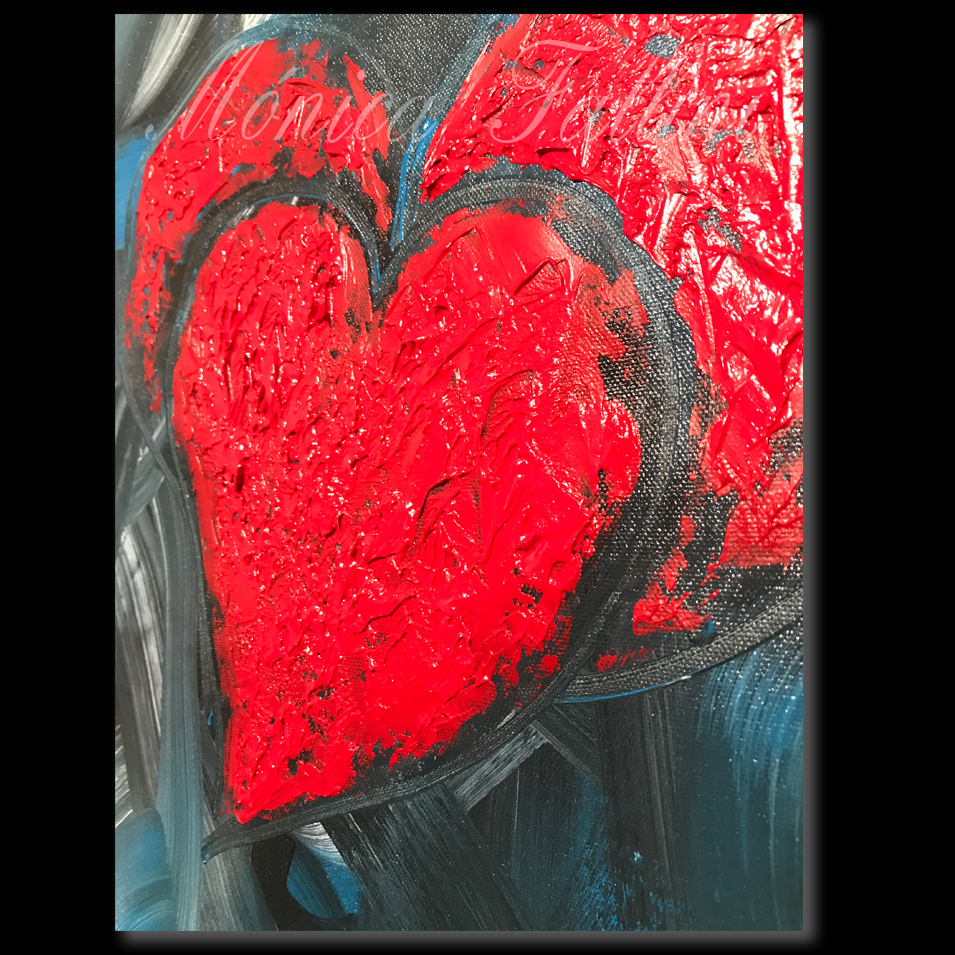 Painting titled 'In love.' by Monica Fallini