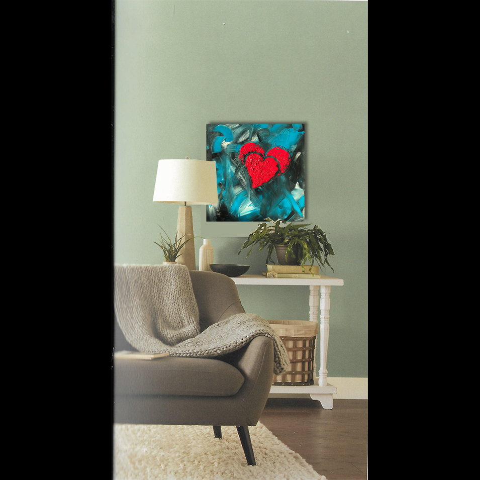 Painting titled 'In love.' by Monica Fallini