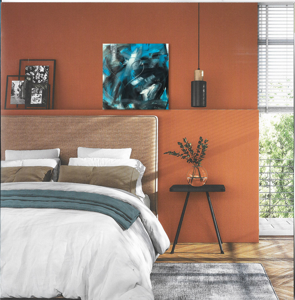Painting titled 'In love.' by Monica Fallini