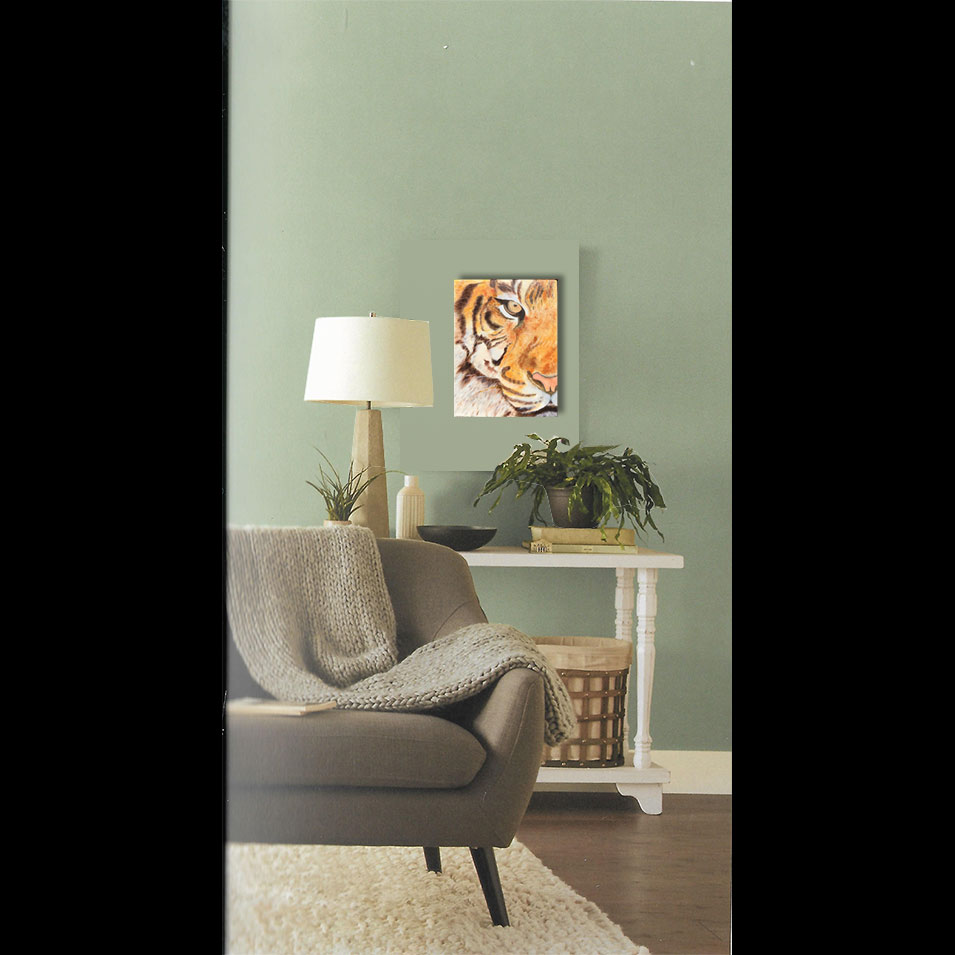 Painting titled 'Tiger' by Monica Fallini