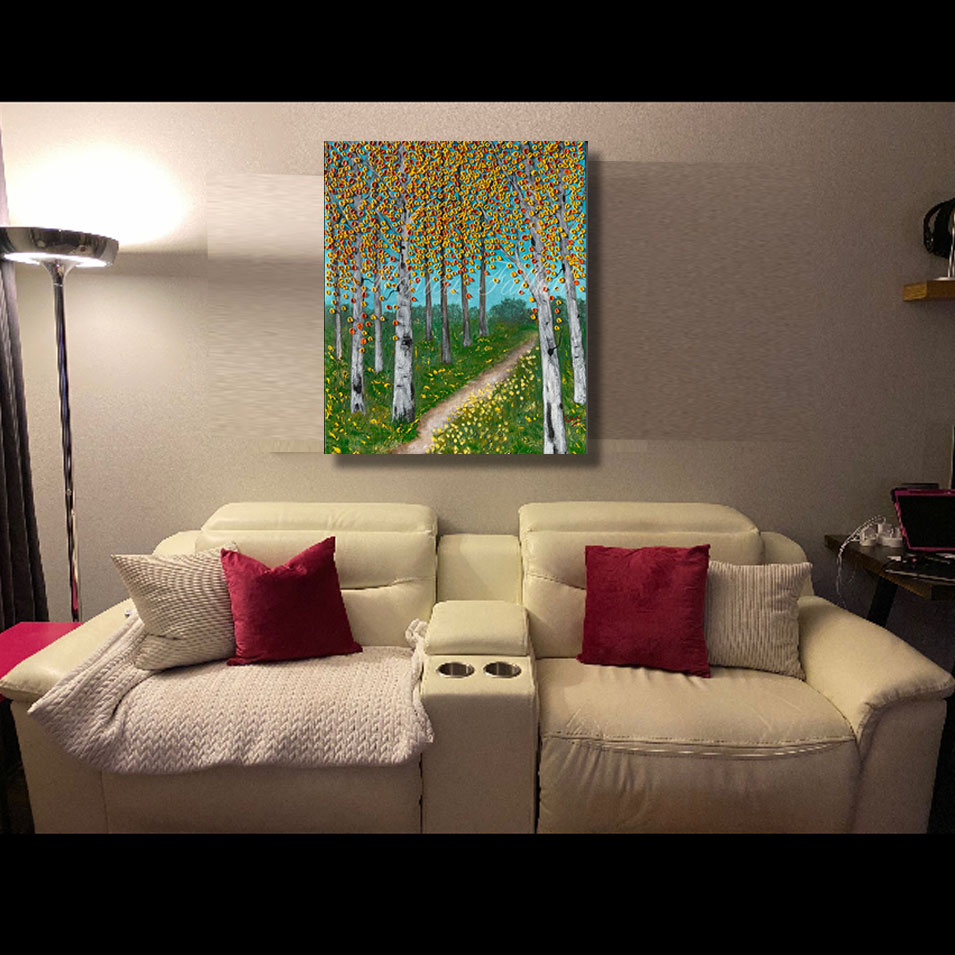 Painting titled 'Waiting for spring.' by Monica Fallini