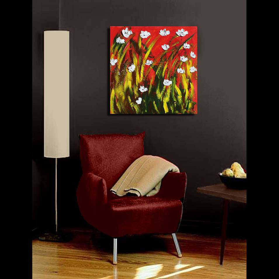 Painting titled 'In the swamp' by Monica Fallini
