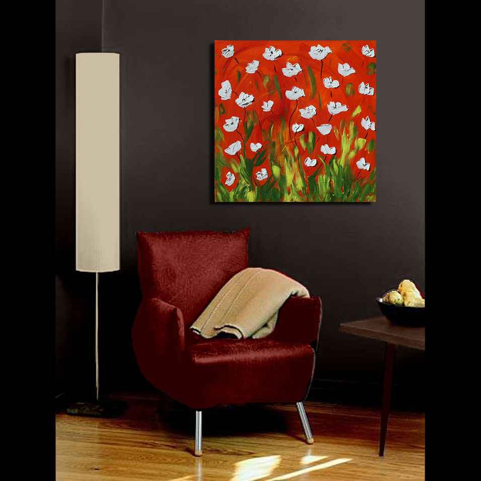 Painting titled 'Next to the swamp' by Monica Fallini