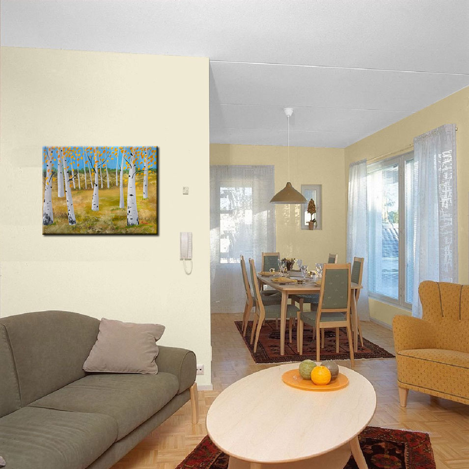 Painting titled 'Peace before the storm.' by Monica Fallini