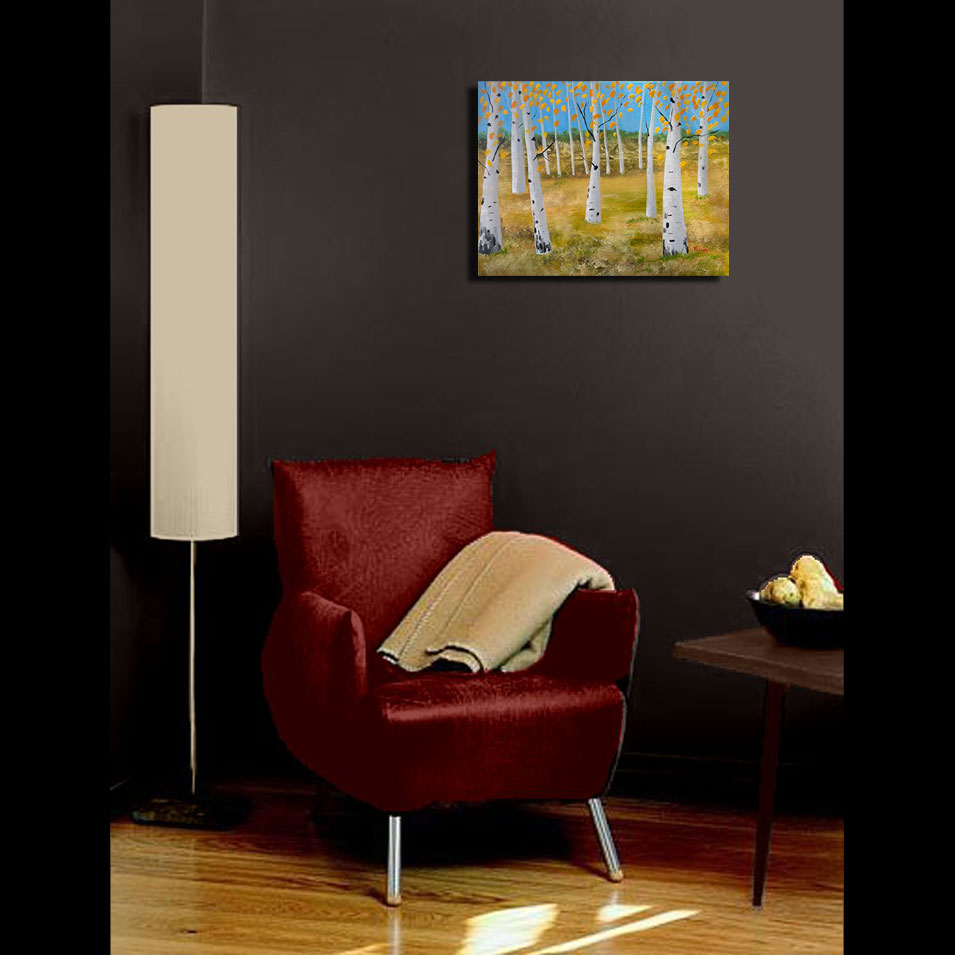Painting titled 'Peace before the storm.' by Monica Fallini
