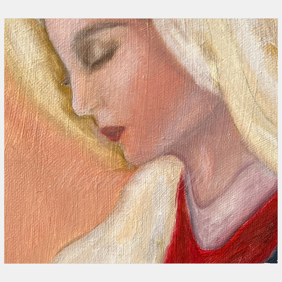 Painting titled 'Our Lady, second study.' by Monica Fallini