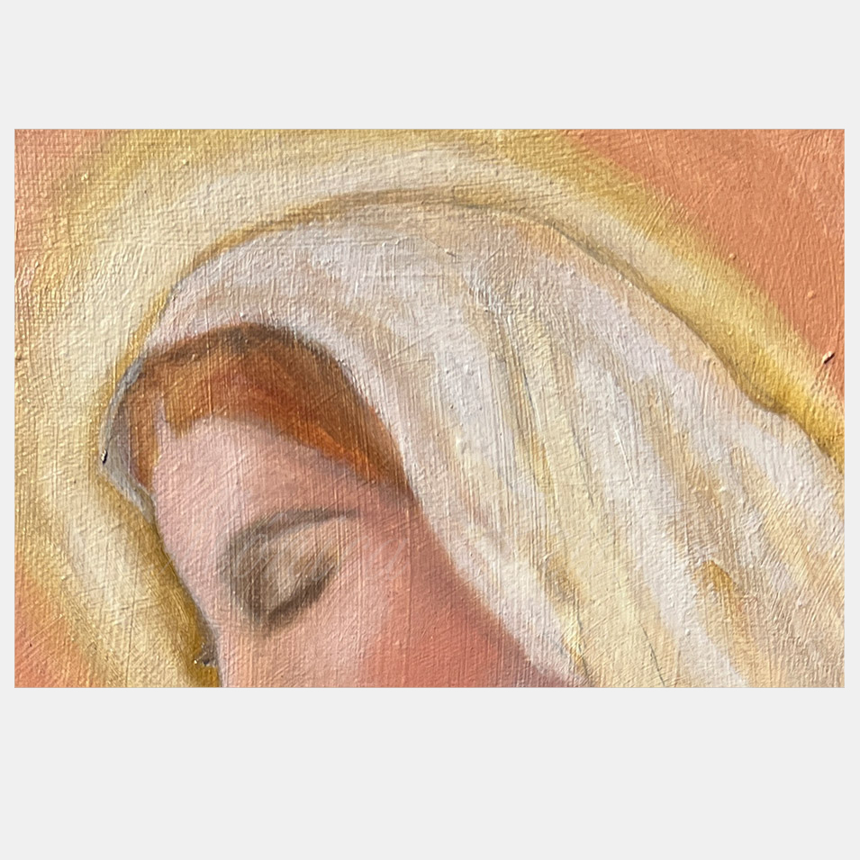 Painting titled 'Our Lady, second study.' by Monica Fallini