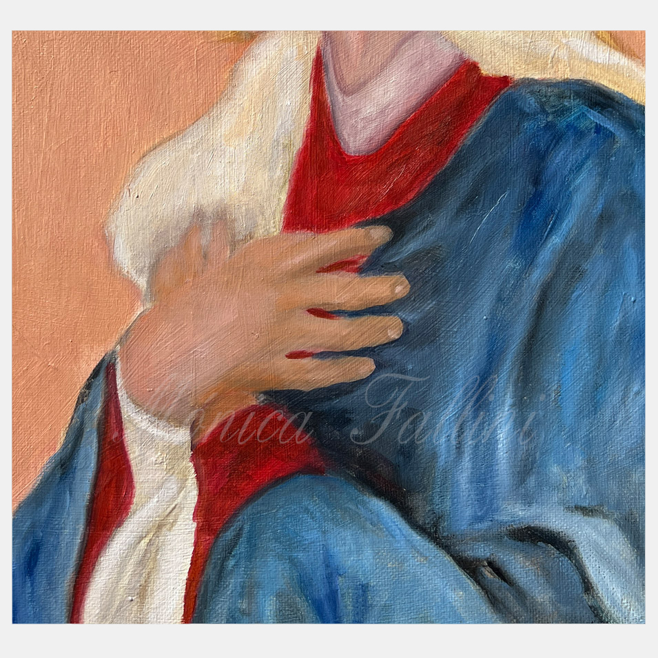 Painting titled 'Our Lady, second study.' by Monica Fallini