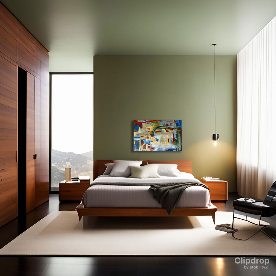 Painting titled 'Abstraction #23037.' by Monica Fallini