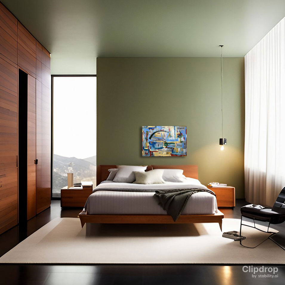 Painting titled 'Abstraction #23038.' by Monica Fallini