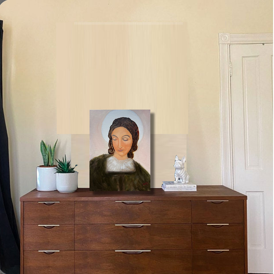 Painting titled 'Untitled, study.' by Monica Fallini