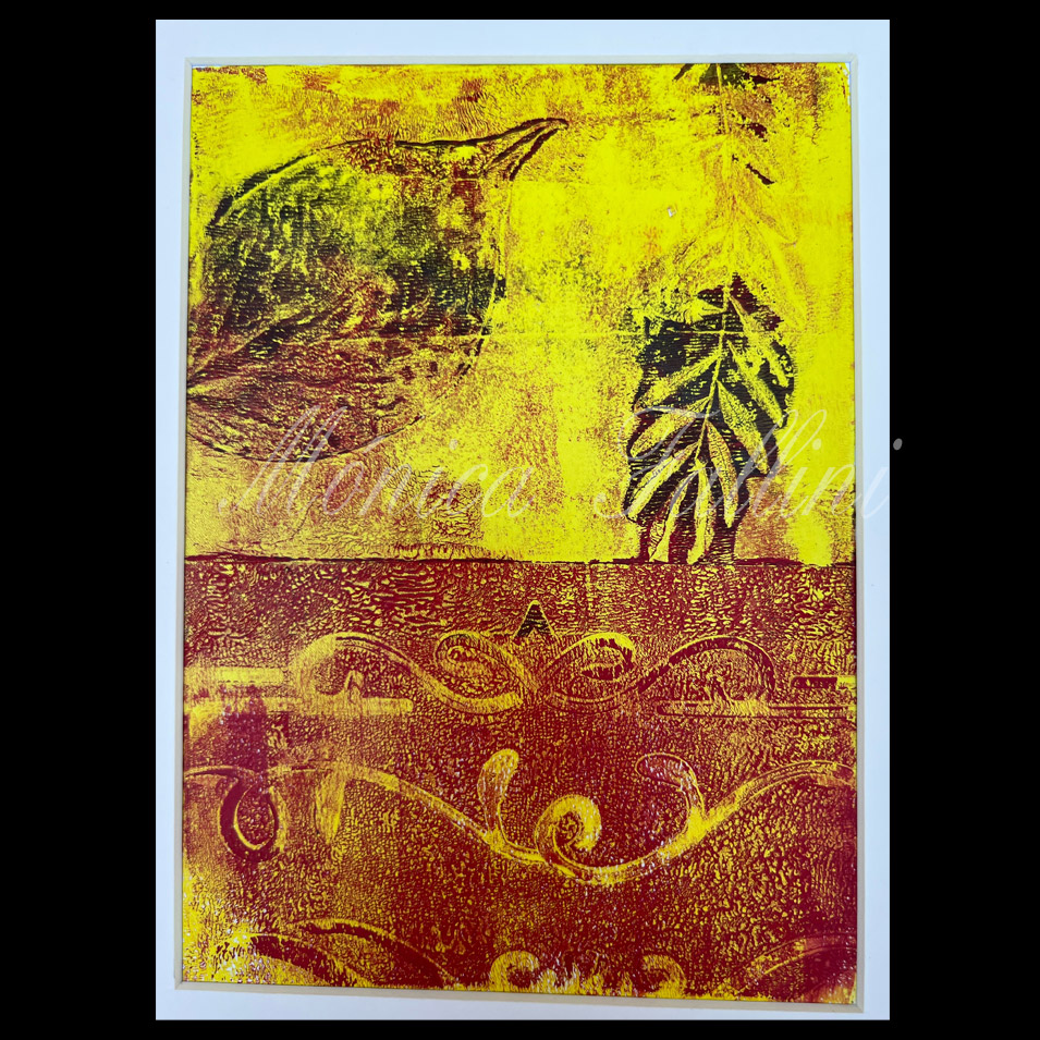 Painting titled 'Botanical design.' by Monica Fallini