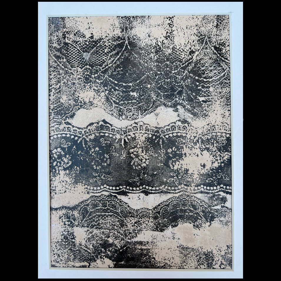Painting titled 'Broccato design.' by Monica Fallini