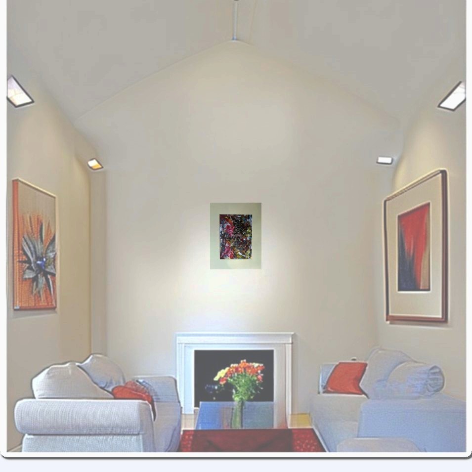 Painting titled 'Approach in layers.' by Monica Fallini