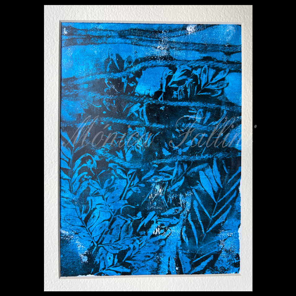 Painting titled 'Dark night.' by Monica Fallini