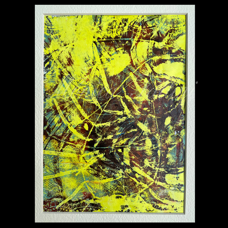 Painting titled 'Morning chat.' by Monica Fallini