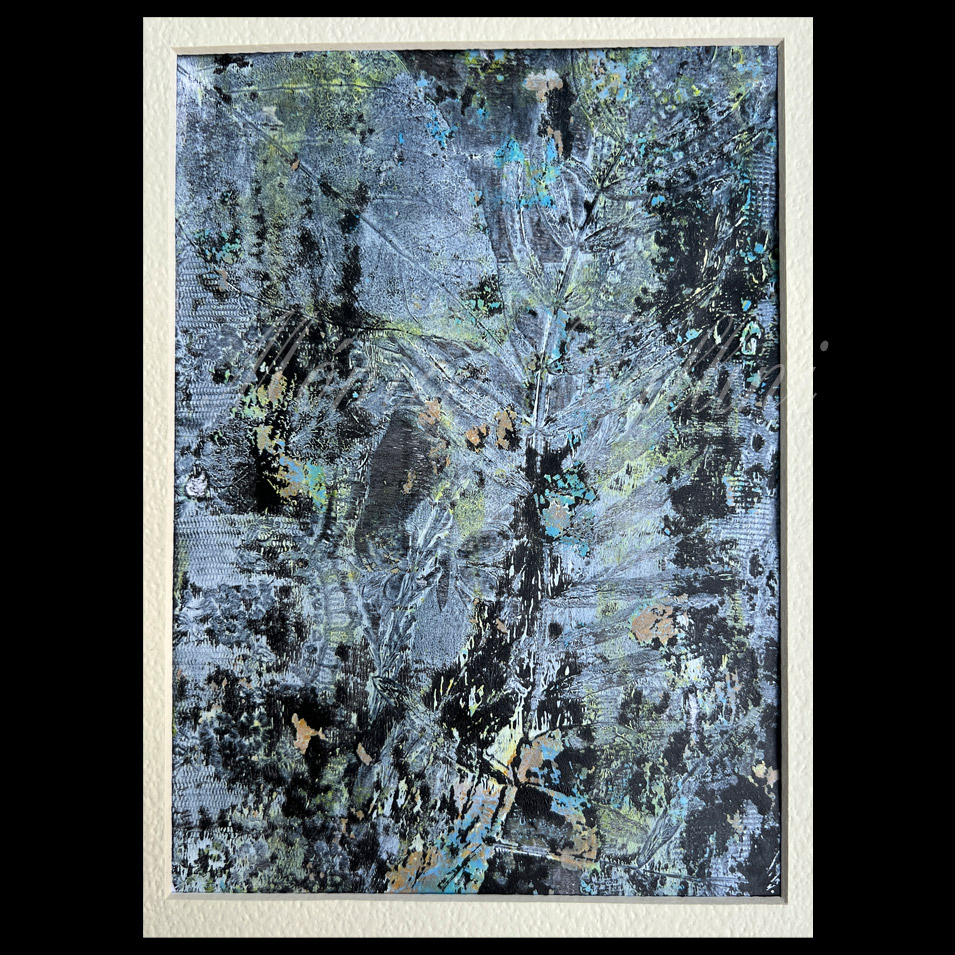 Painting titled 'Mist in the garden.' by Monica Fallini