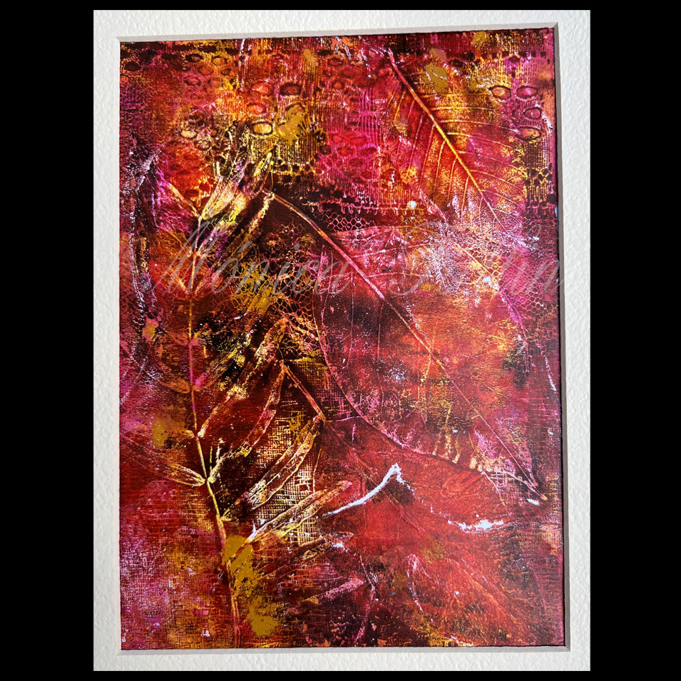 Painting titled 'Evening transparency.' by Monica Fallini