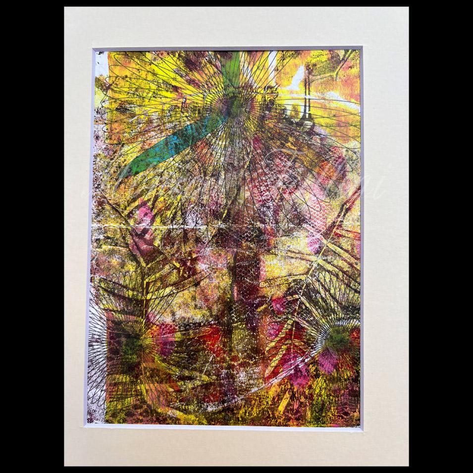 Painting titled 'Radiation.' by Monica Fallini