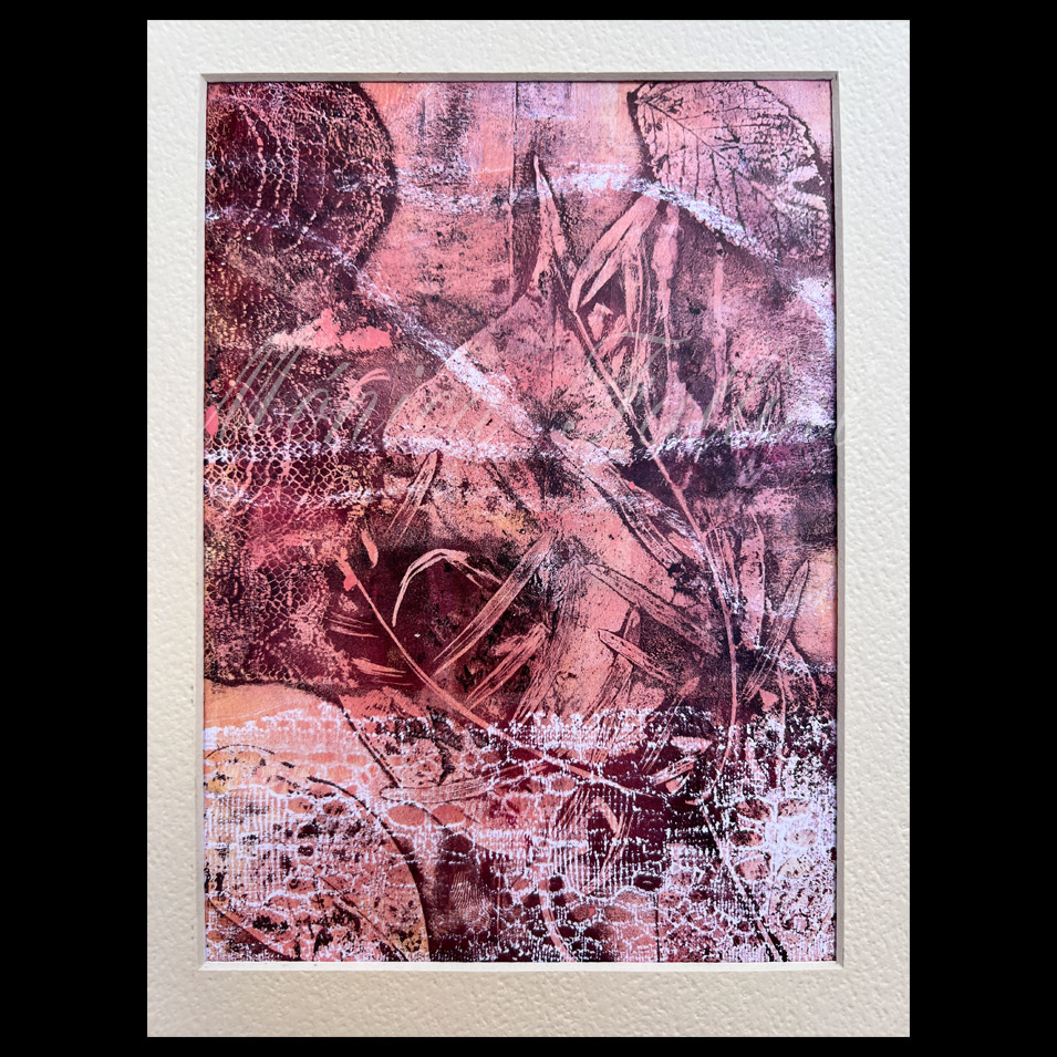 Painting titled 'Behind the veil.' by Monica Fallini