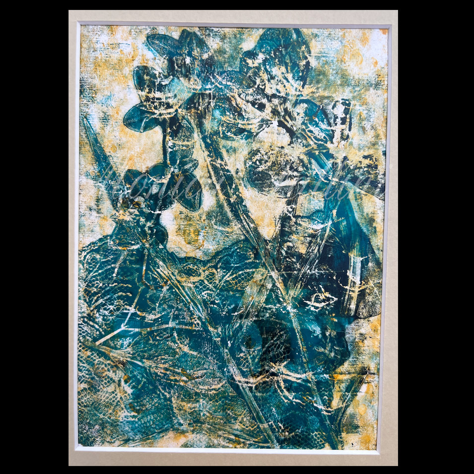 Painting titled 'A group of flowers.' by Monica Fallini