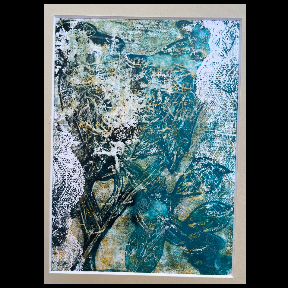 Painting titled 'Through the window.' by Monica Fallini