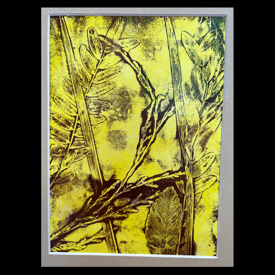 Painting titled 'Sunny day, near the Cedar tree.' by Monica Fallini