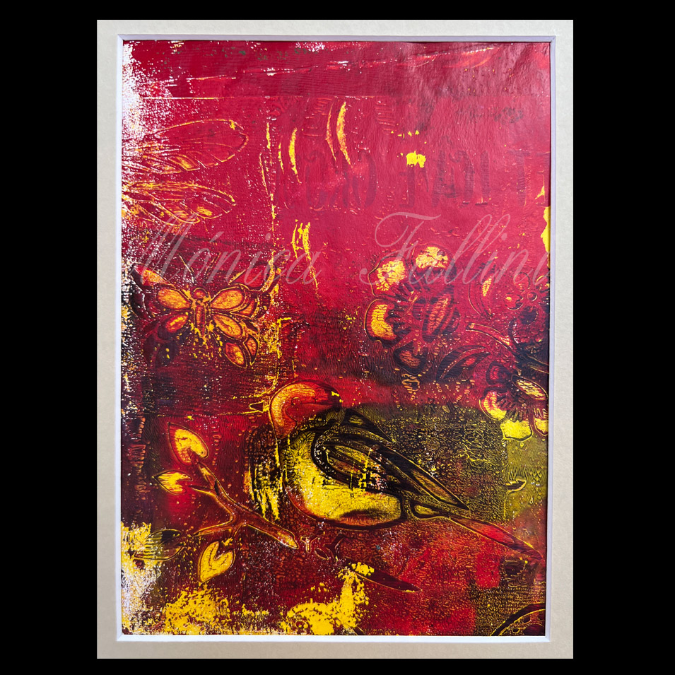Painting titled 'In the garden.' by Monica Fallini