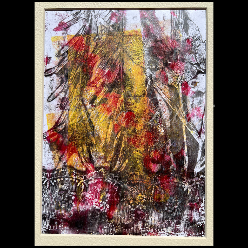 Painting titled 'Division in the garden.' by Monica Fallini
